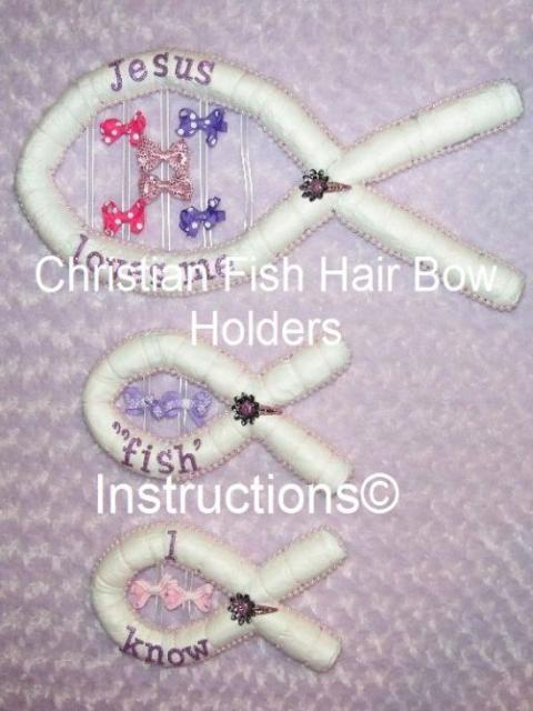 Diaper Christian Fish Bow Holder